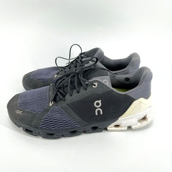 On Cloud Swiss Cloudfly Mens Size 12.5 2E Wide Running Shoes Black/Blue 51.99067 - Picture 4 of 12